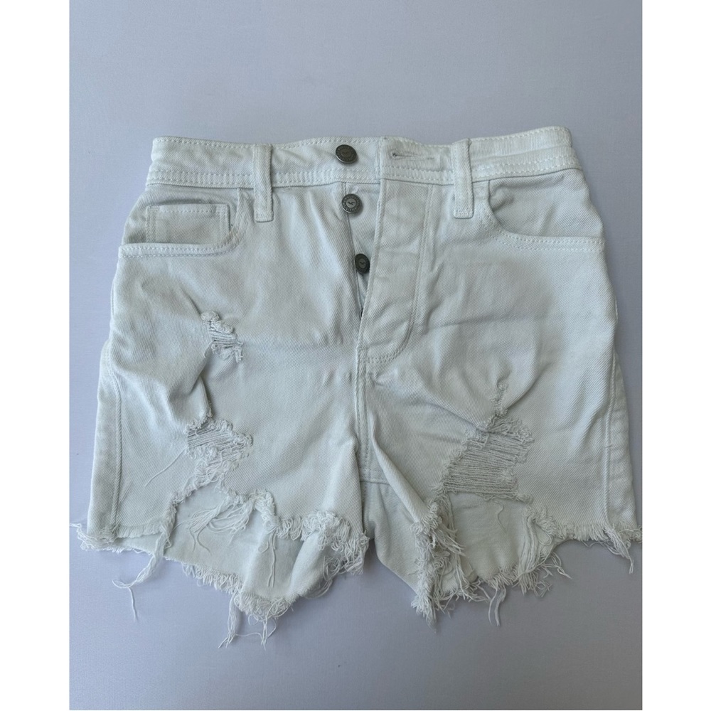 Hollister White Jean Shorts